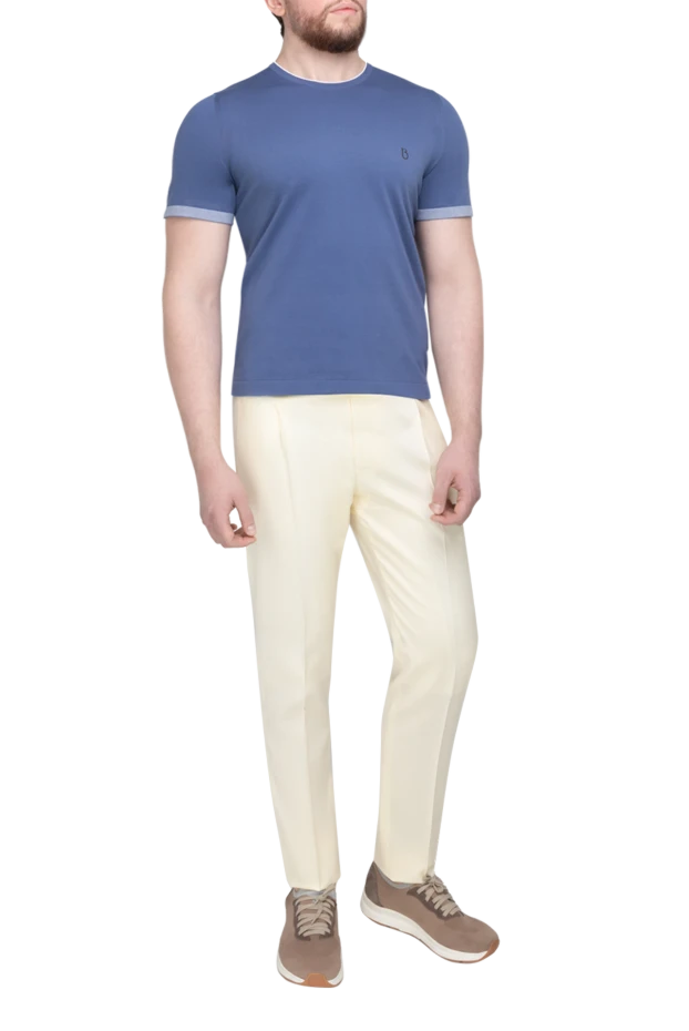 Bilancioni blue cotton jumper for men 196512 - photo 2