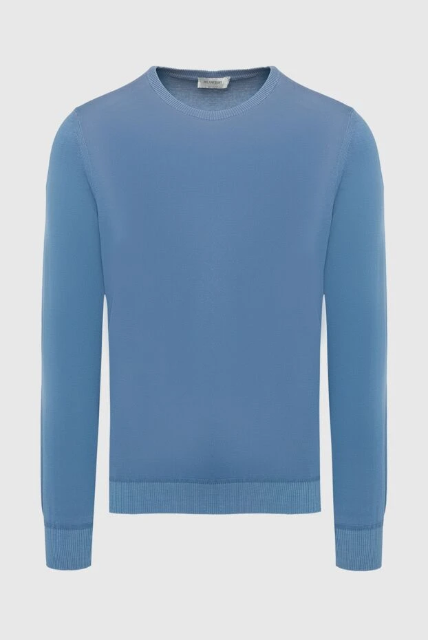 Bilancioni man blue cotton jumper for men buy with prices and photos 146798 - photo 1