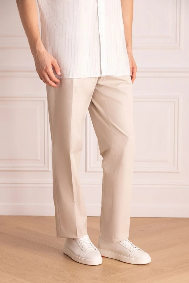 Bilancioni man beige cotton trousers for men buy with prices and photos 146823 - photo 2