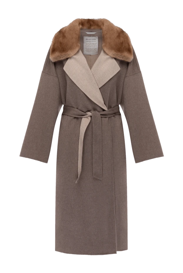 Bilancioni woman women's beige coat 146880 - photo 1