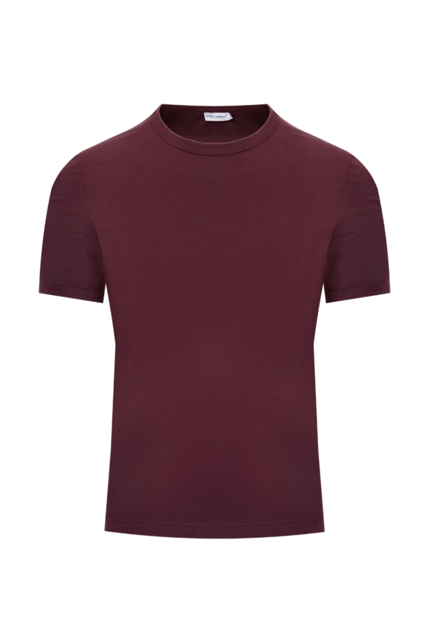 Dolce & Gabbana man cotton t-shirt burgundy for men buy with prices and photos 146895 - photo 1