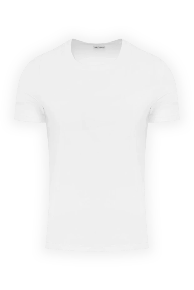 Dolce & Gabbana man white cotton and elastane t-shirt for men 146902 - photo 1