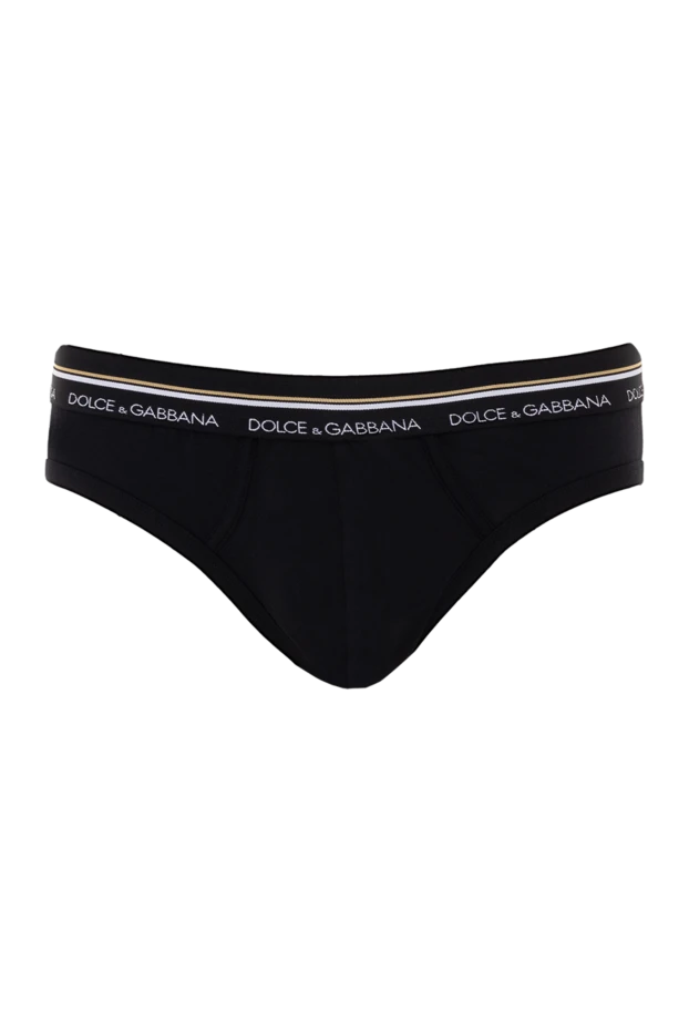 Dolce & Gabbana man black men's briefs made of cotton and elastane buy with prices and photos 146917 - photo 1