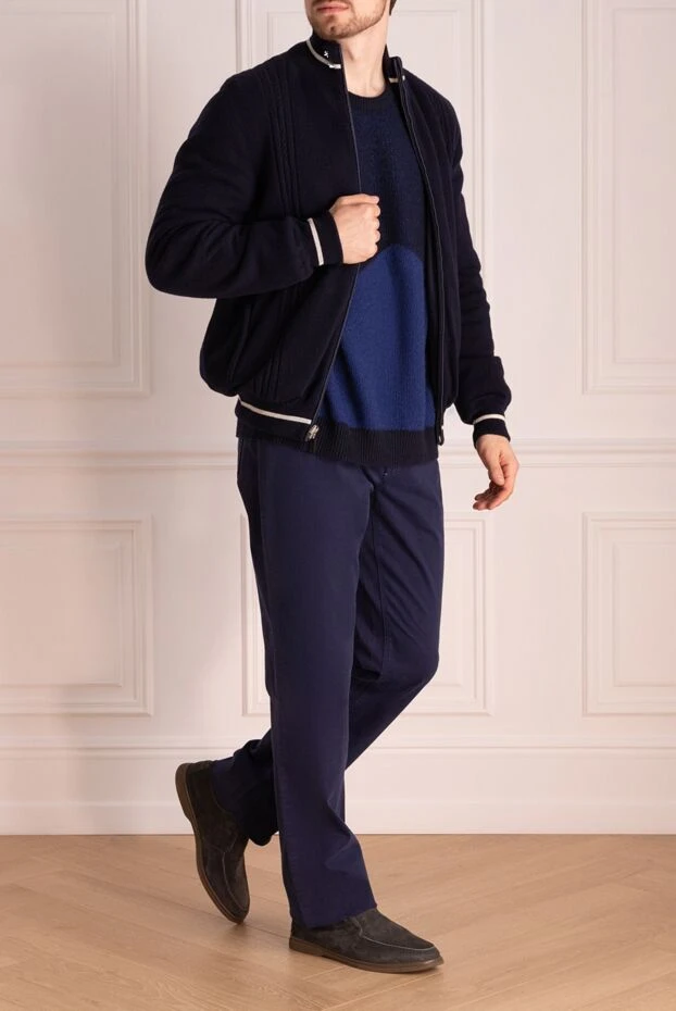 Hettabretz мужские куртка из шерсти и кашемира синяя мужская купить с ценами и фото 146945 - фото 2