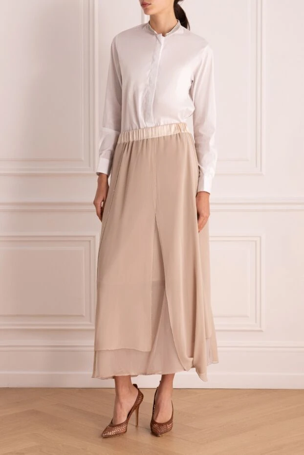 Peserico woman beige polyester skirt for women buy with prices and photos 146968 - photo 2