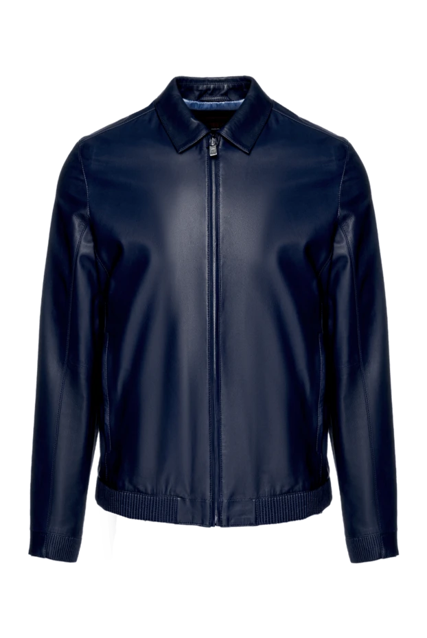 Torras мужские куртка кожаная синяя мужская купить с ценами и фото 147011 - фото 1