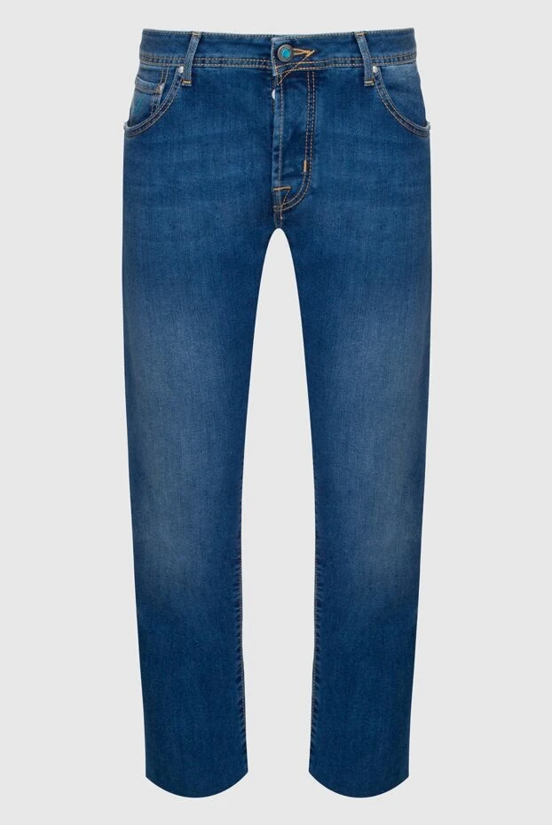 Jacob Cohen мужские джинсы из хлопка и эластана синие мужские купить с ценами и фото 147029 - фото 1