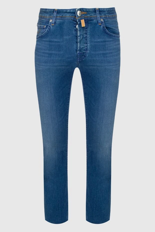 Jacob Cohen мужские джинсы из хлопка и полиэстера синие мужские купить с ценами и фото 147030 - фото 1