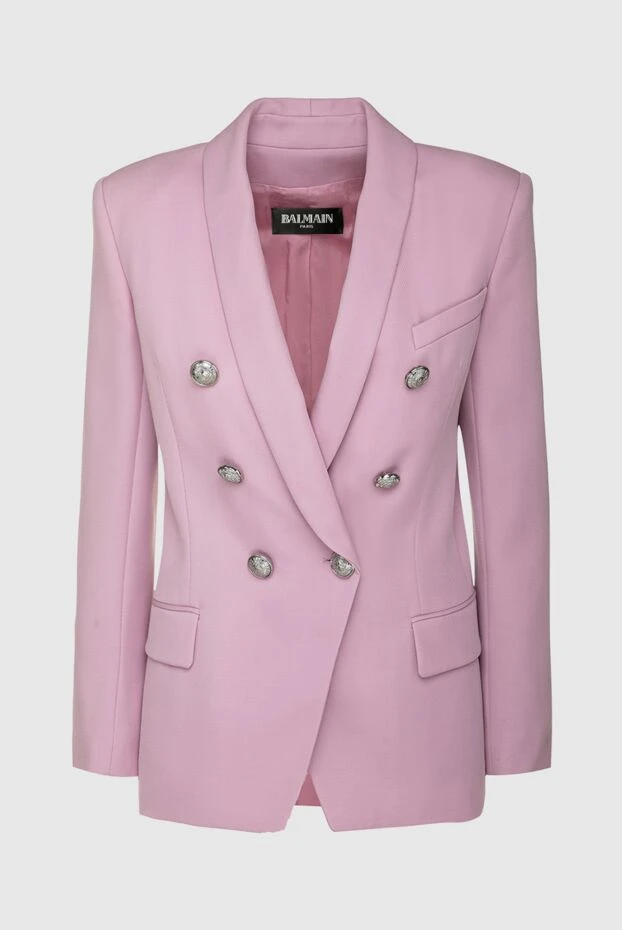 Balmain woman women's pink wool jacket buy with prices and photos 147041 - photo 1