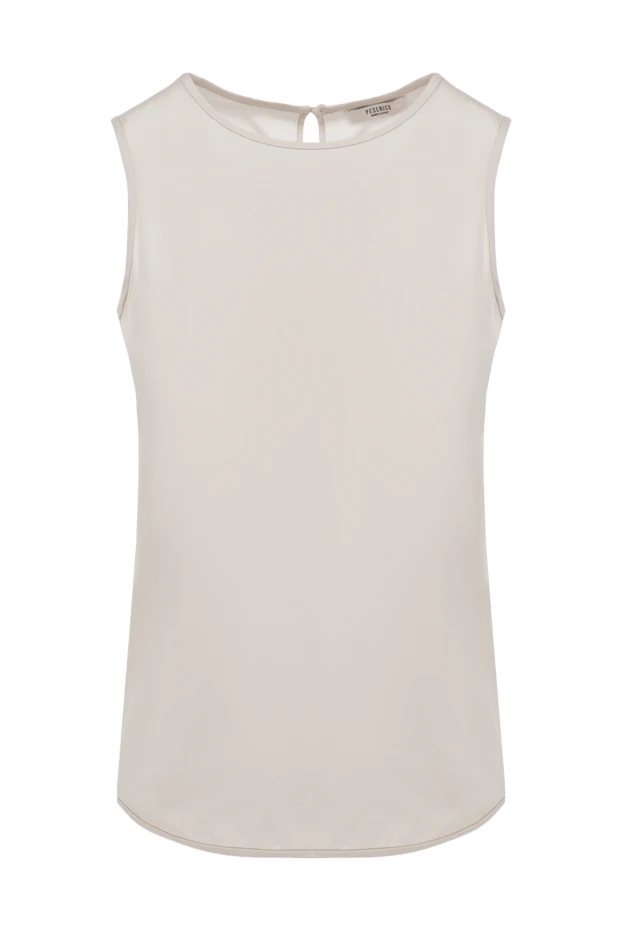 Peserico woman women's white silk and elastane top 147119 - photo 1