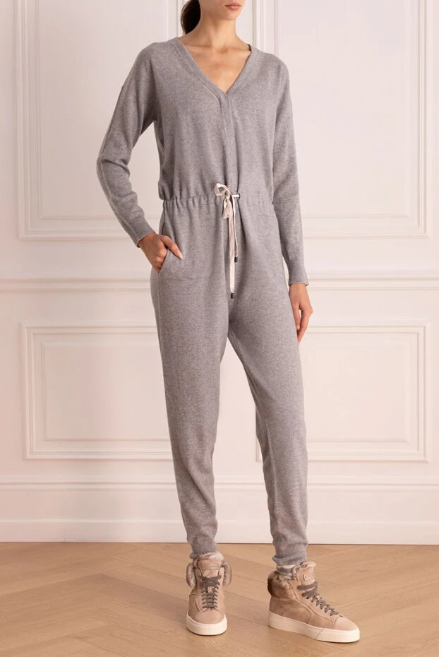 Peserico woman women's gray wool and silk jumpsuit buy with prices and photos 147138 - photo 2