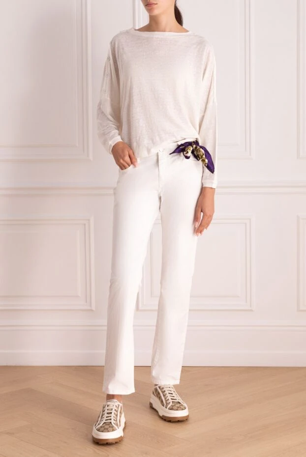 Tramarossa жіночі джинси з бавовни білі жіночі купити фото з цінами 147141 - фото 2