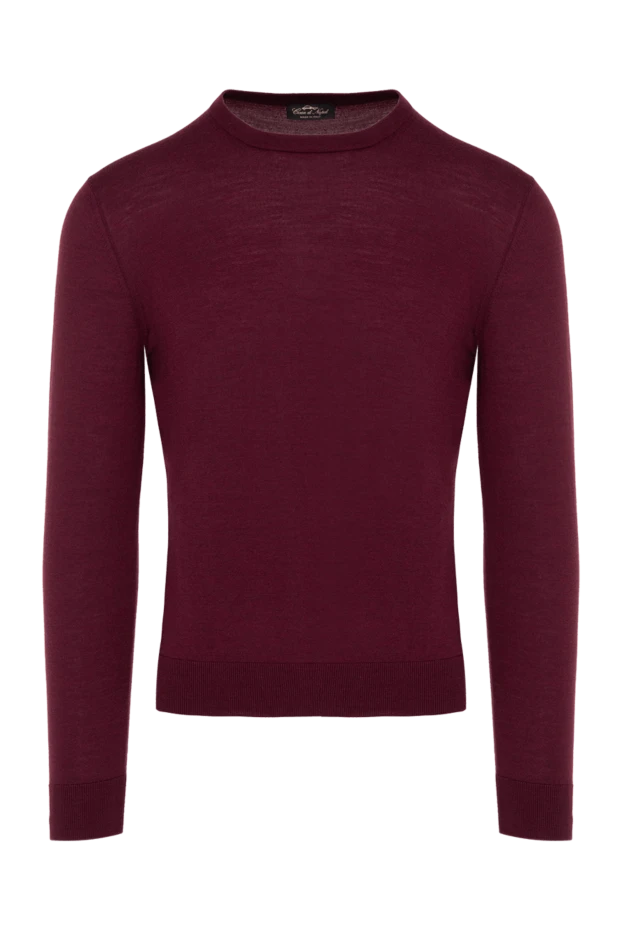 Cesare di Napoli man wool jumper burgundy for men buy with prices and photos 147156 - photo 1
