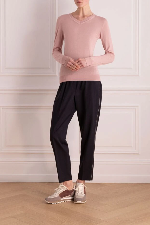 Cashmere & Silk Milano woman pink jumper for women buy with prices and photos 147160 - photo 2