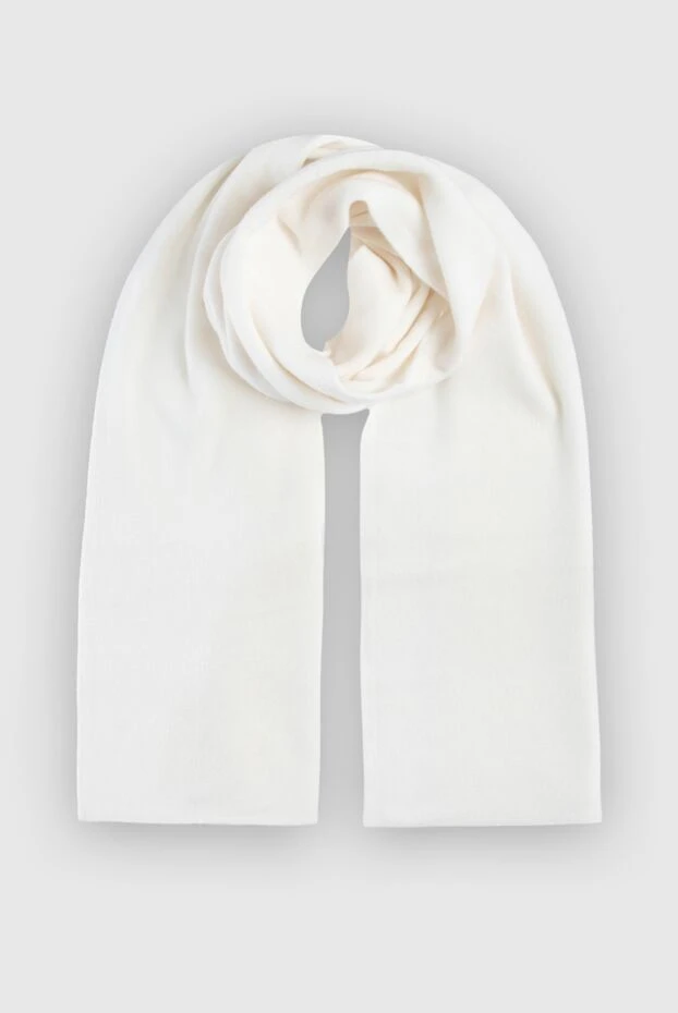 Cashmere & Silk Milano женские шарф из кашемира белый женский купить с ценами и фото 147167 - фото 1