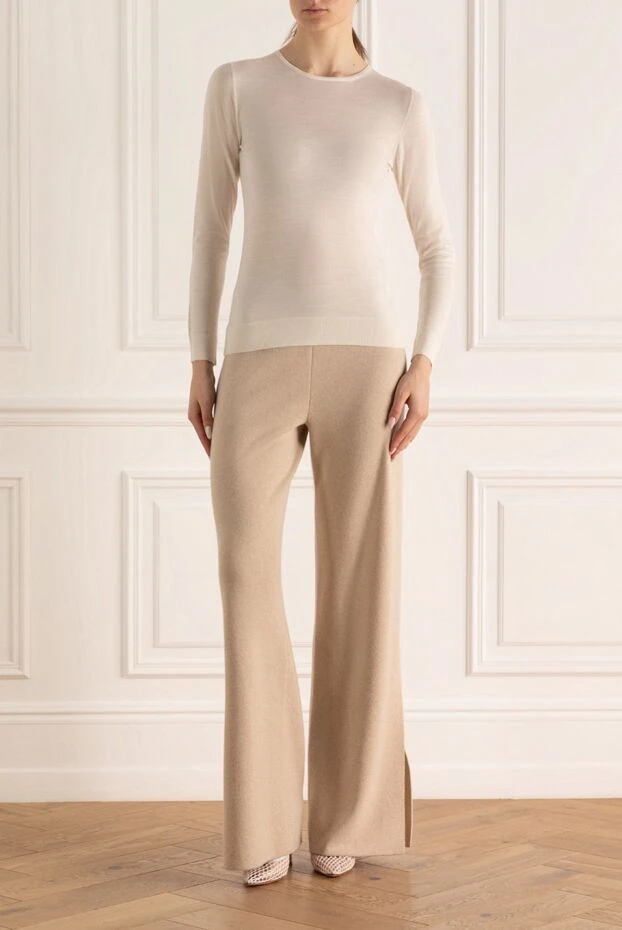 Cashmere & Silk Milano жіночі джемпер білий жіночий купити фото з цінами 147174 - фото 2