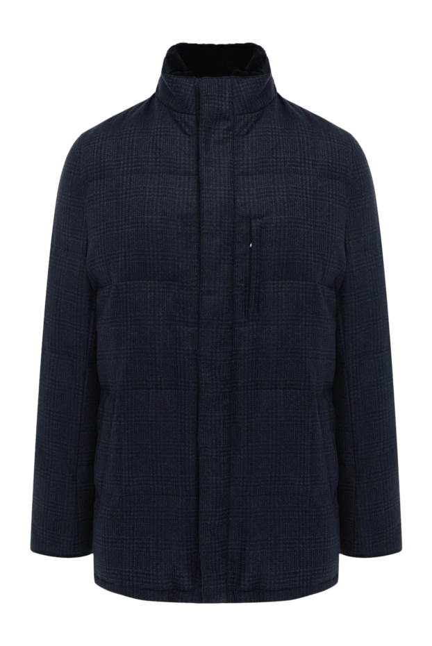 Roger Pinault man down jacket men's cashmere blue 147197 - photo 1