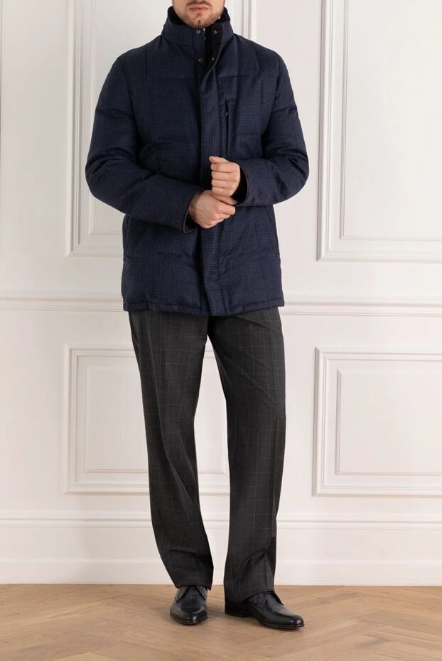 Roger Pinault man down jacket men's cashmere blue buy with prices and photos 147197 - photo 2