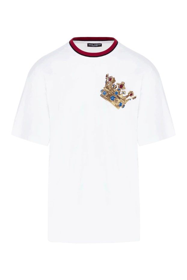 Dolce & Gabbana man white cotton t-shirt for men buy with prices and photos 147218 - photo 1
