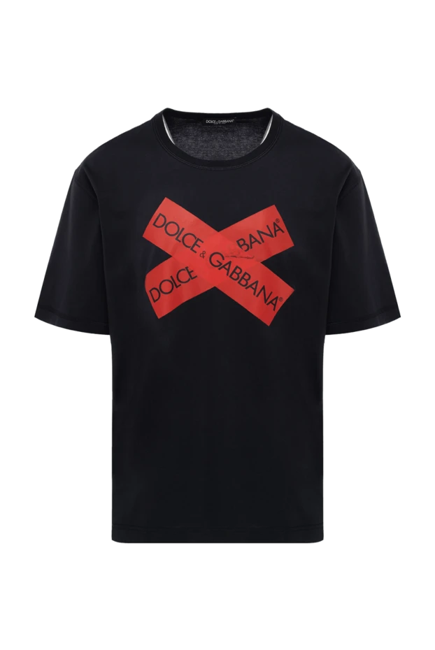 Dolce & Gabbana black cotton t-shirt for men 147222 - photo 1