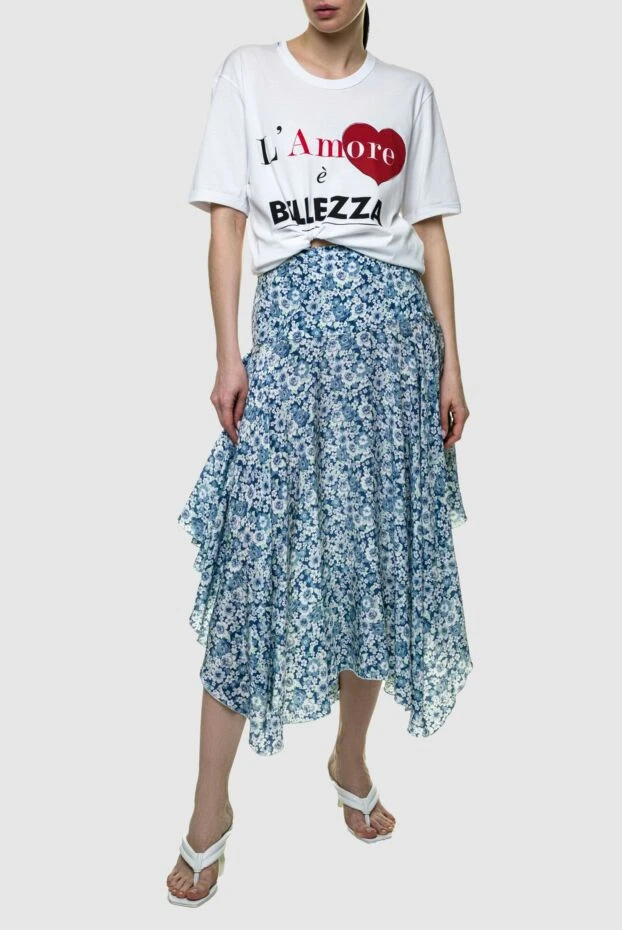 Dolce & Gabbana женские футболка из хлопка белая женская купить с ценами и фото 147225 - фото 2