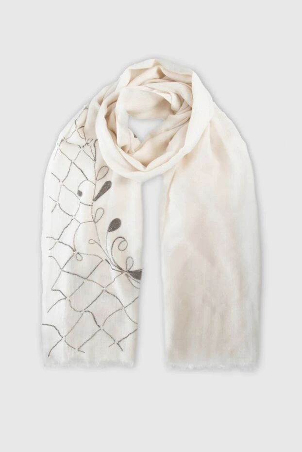 Max&Moi woman beige wool and silk scarf for women buy with prices and photos 147280 - photo 1