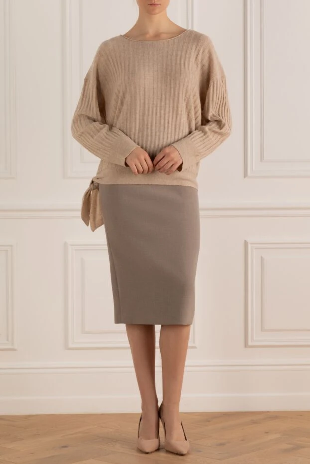Max&Moi woman beige wool and cashmere jumper for women buy with prices and photos 147303 - photo 2