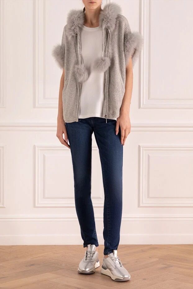 Max&Moi woman gray wool and cashmere cardigan for women buy with prices and photos 147306 - photo 2