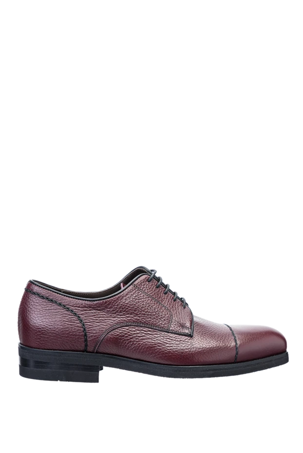 Cesare di Napoli man shoes for men made of leather burgundy buy with prices and photos 147315 - photo 1