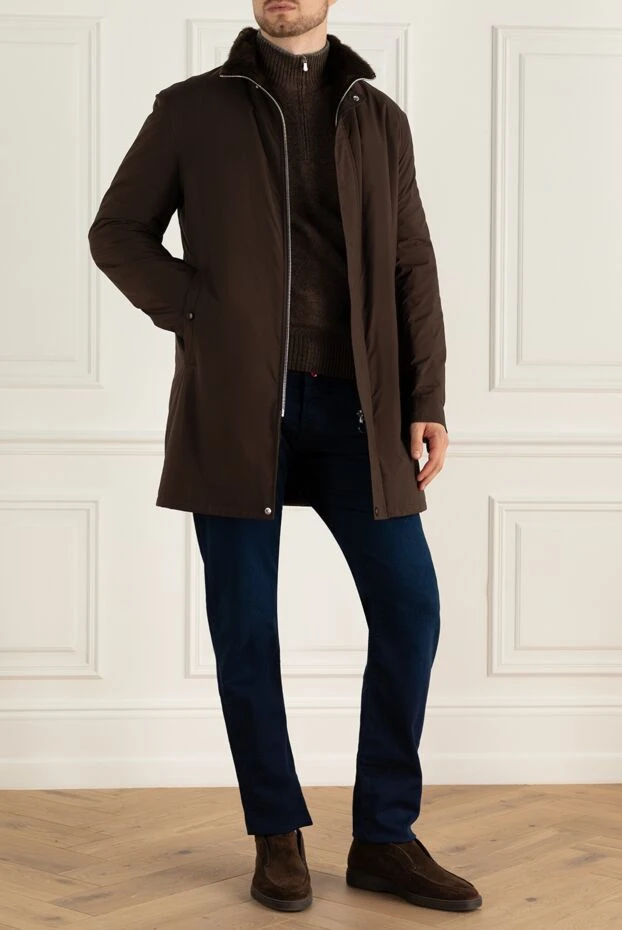 Seraphin мужские куртка на меху из нейлона коричневая мужская купить с ценами и фото 147358 - фото 2