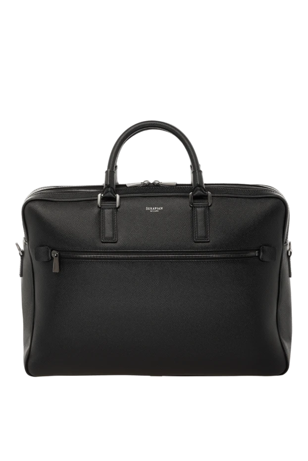 Serapian man black leather briefcase for men buy with prices and photos 147365 - photo 1