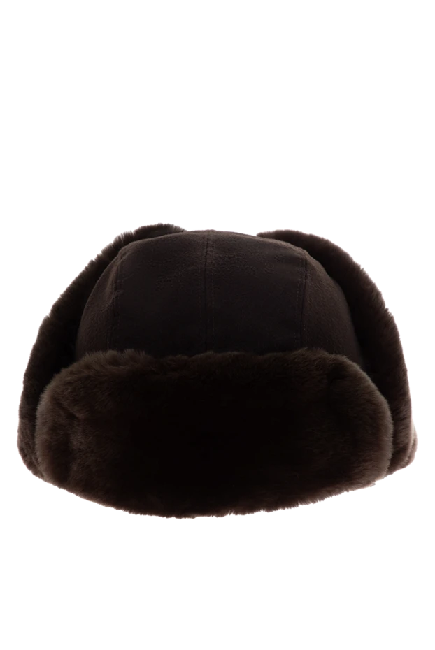 Tombolini man hat made of wool and natural fur brown for men buy with prices and photos 147439 - photo 1