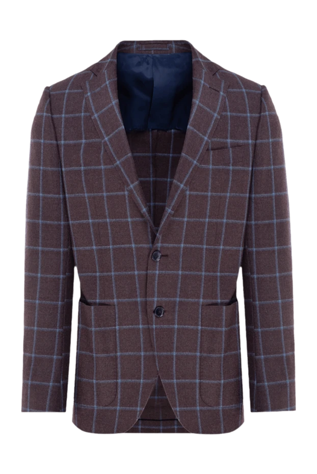 Lubiam мужские пиджак из шерсти бордовый мужской купить с ценами и фото 147449 - фото 1
