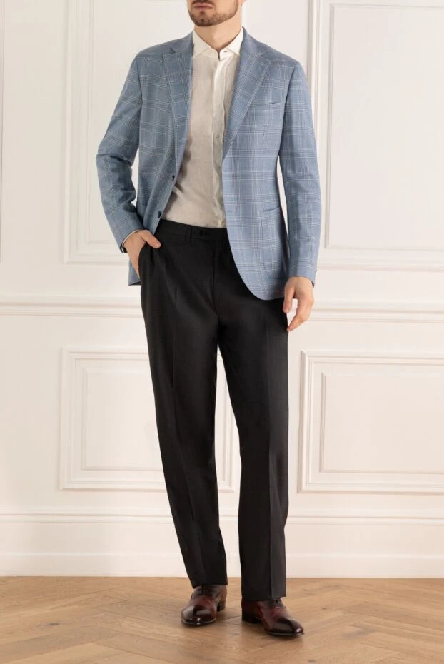 Lubiam man blue wool jacket for men buy with prices and photos 147460 - photo 2