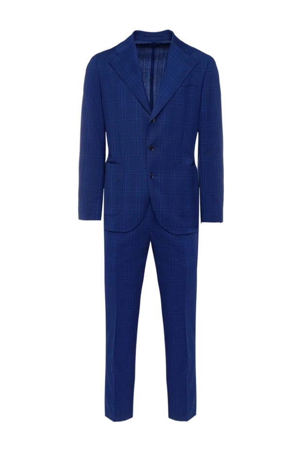 Cesare di Napoli men's suit made of wool blue 147463 - photo 1