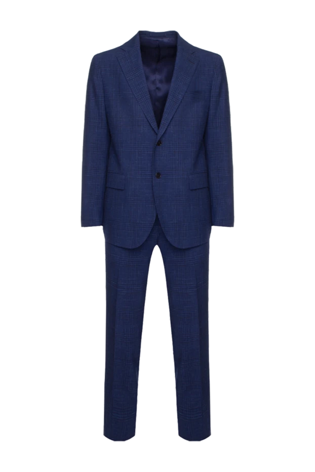 Lubiam man men's suit made of wool blue 162762 - photo 1