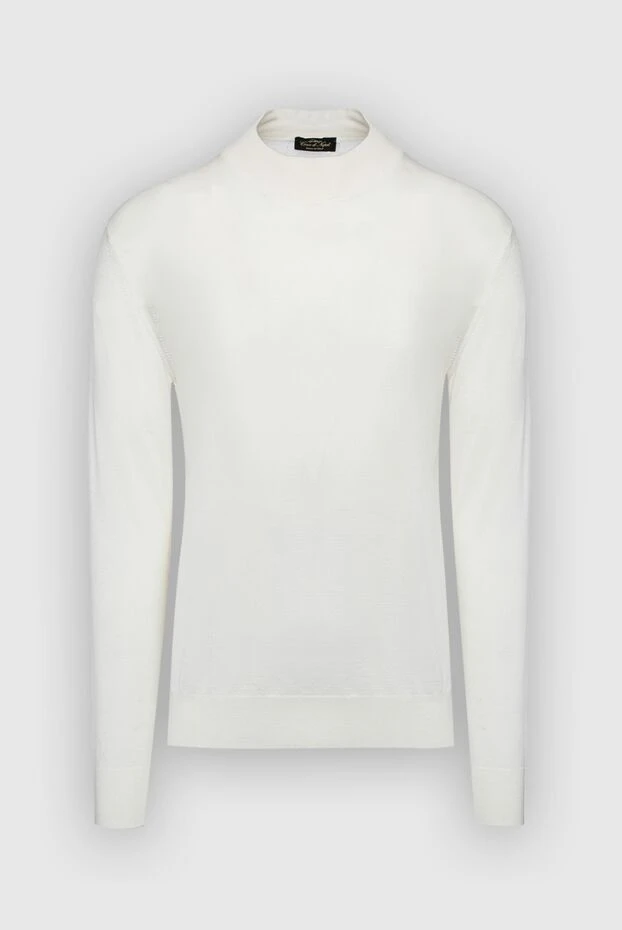 Cesare di Napoli high-collar stand-up jumper made of wool and cashmere white for men (markdown) 197808 - photo 1