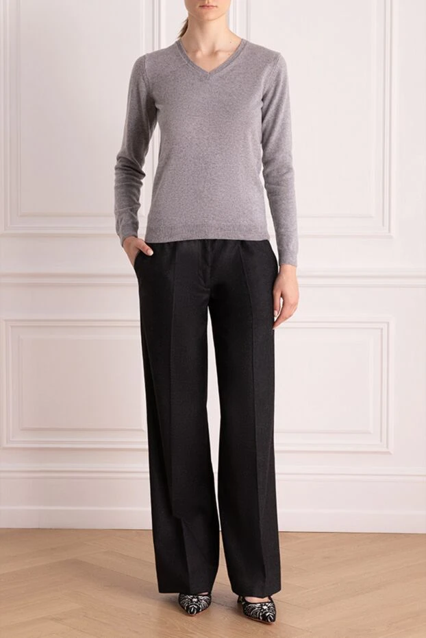 Biancalancia woman gray wool trousers for women buy with prices and photos 147721 - photo 2