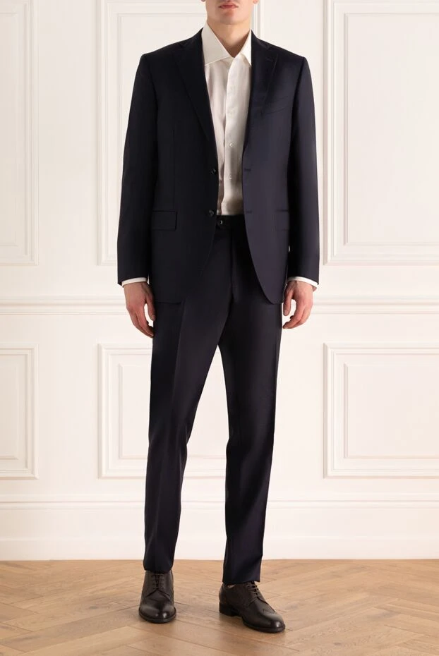 Sartoria Latorre man men's suit made of wool, blue buy with prices and photos 147747 - photo 2