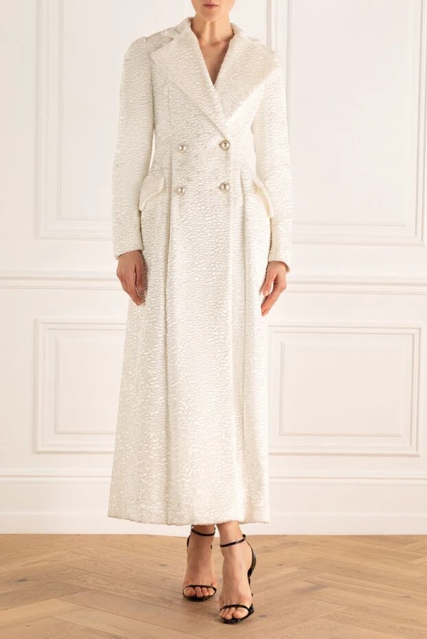 Giuseppe Di Morabito женские пальто из ацетата и нейлона белое женское купить с ценами и фото 147781 - фото 2