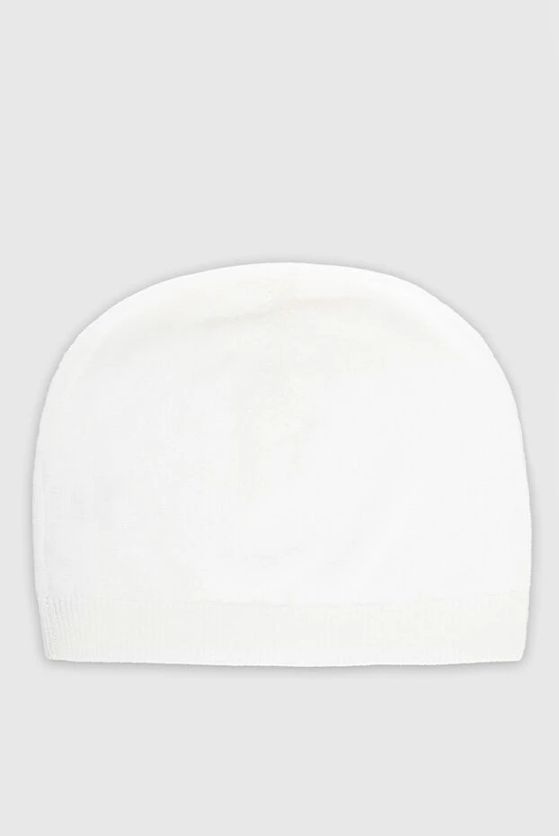 Cashmere & Silk Milano жіночі шапка з кашеміру біла жіноча купити фото з цінами 147784 - фото 1