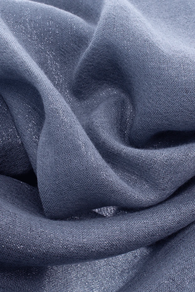 Brunello Cucinelli шарф женский фиолетовый с легким блеском 147819 - фото 3