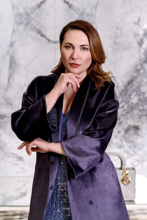 Пальто синее женское - фото 2