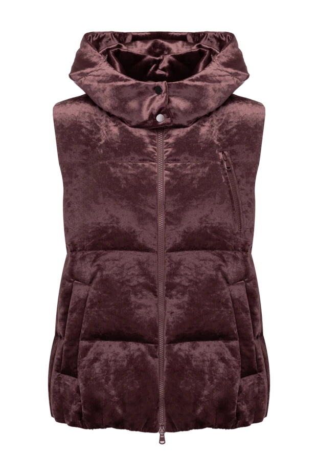 Burgundy vest for women - photo 1