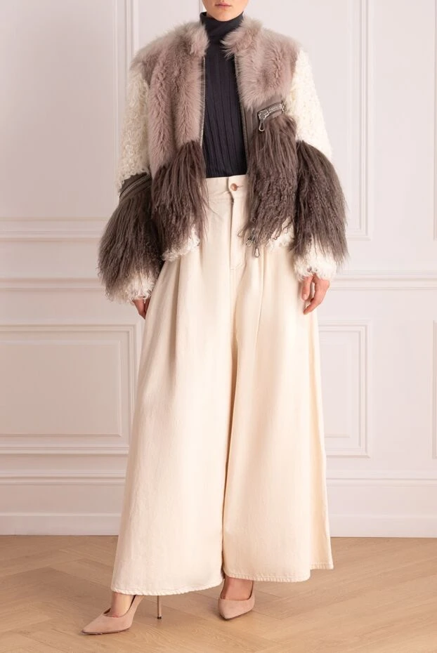 Giorgio&Mario woman beige women's natural fur jacket buy with prices and photos 147967 - photo 2