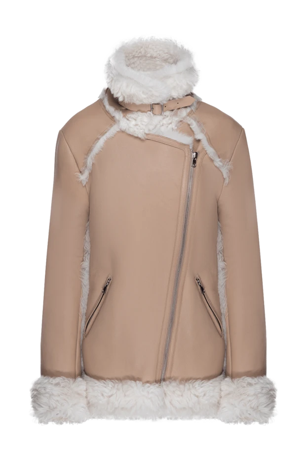Intuition woman beige women's sheepskin coat made of natural fur and leather buy with prices and photos 147976 - photo 1