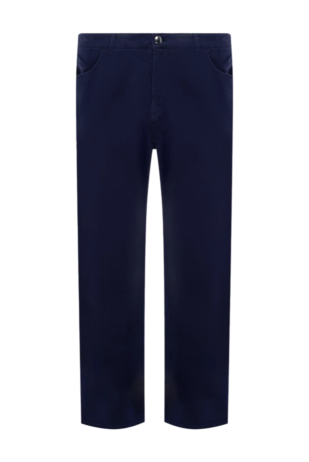 Zilli blue cotton pants for men 148160 - photo 1