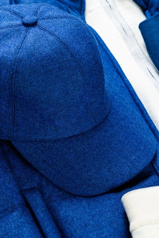 Enrico Mandelli deep blue warm cap for men 148188 - photo 2