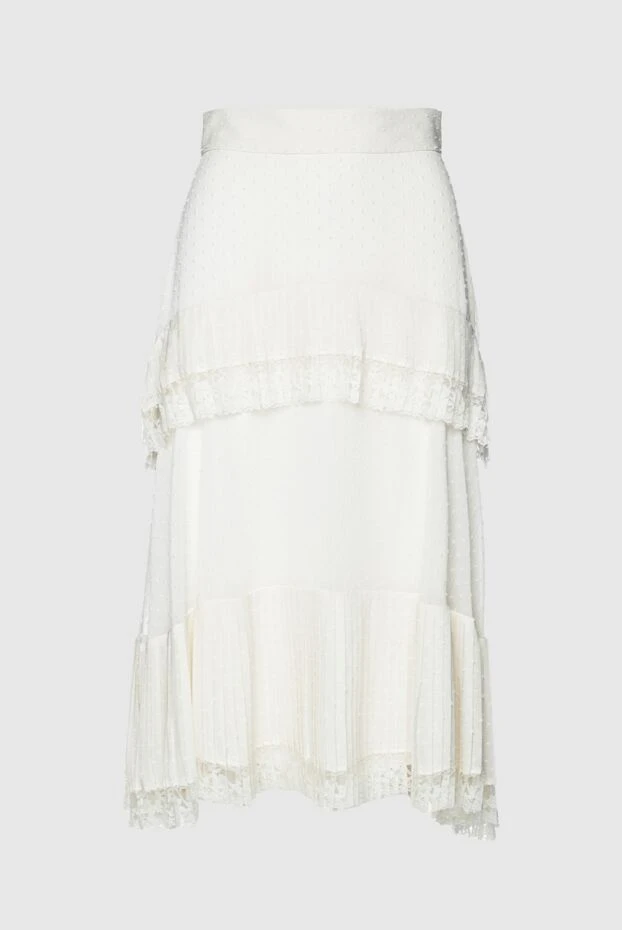Zimmermann женские юбка из полиэстера белая женская купить с ценами и фото 148197 - фото 1