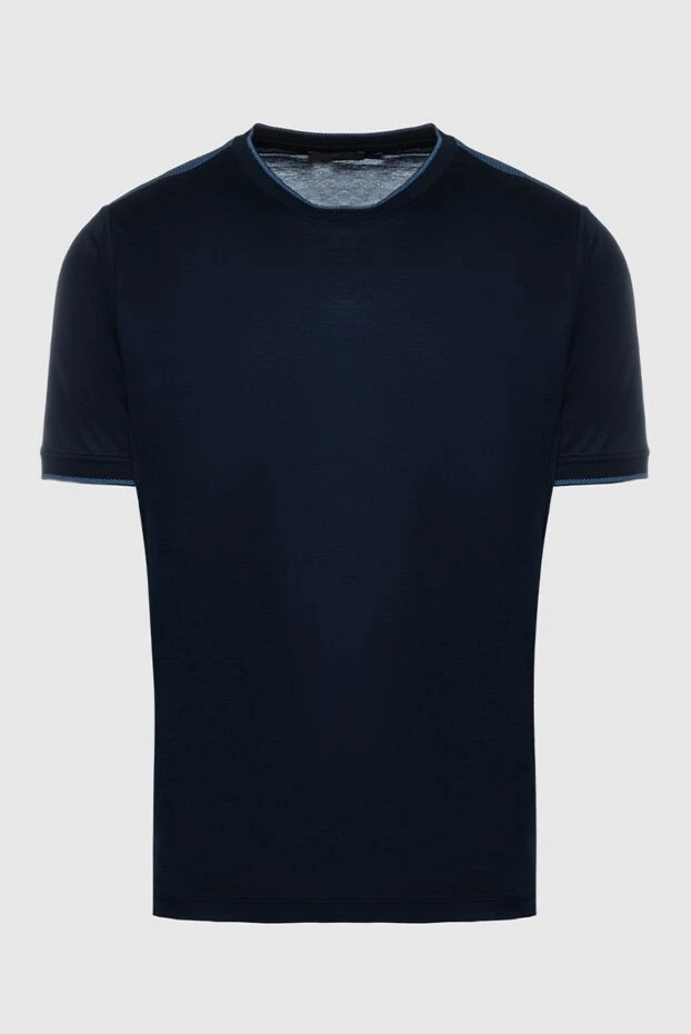 Matt Chaz мужские футболка из хлопка синяя мужская купить с ценами и фото 148210 - фото 1